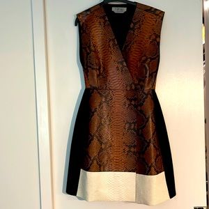 Truly unique, worn only 1x- MaxMara/Sport Max neoprene and snakeskin  dress